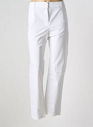 Pantalon droit stretch taille normale blanc FELINO femme