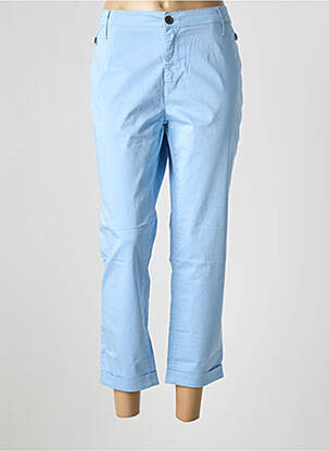 Pantalon 7/8 stretch taille normale bleu DESGASTE femme