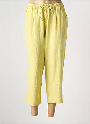 Pantalon 7/8 taille élastique taille normale vert TELMAIL femme