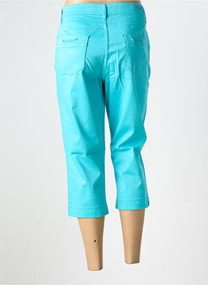 Pantacourt stretch taille normale bleu COWEST femme