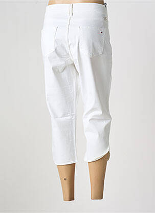 Pantacourt stretch taille normale blanc COWEST femme