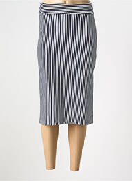 Jupe mi-longue taille normale bleu SENORETTA femme