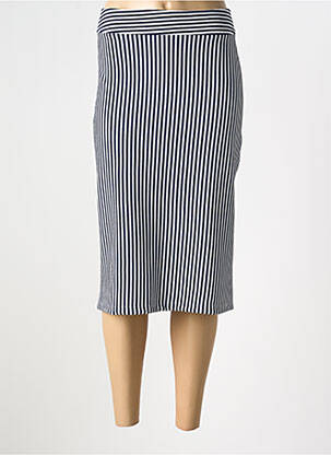 Jupe mi-longue taille normale bleu SENORETTA femme