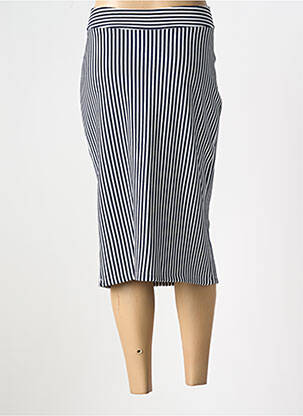 Jupe mi-longue stretch bleu SENORETTA femme