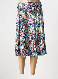 Jupe mi-longue stretch bleu GRIFFON femme