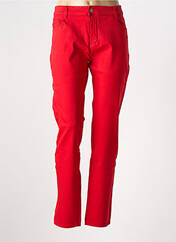 Jeans coupe slim rouge KALISSON pour femme seconde vue