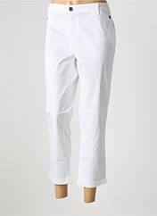 Pantalon 7/8 blanc DESGASTE pour femme seconde vue