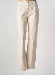Pantalon droit beige DESGASTE pour femme seconde vue