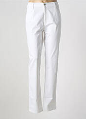 Pantalon droit blanc DESGASTE pour femme seconde vue