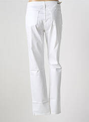 Pantalon droit blanc DESGASTE pour femme seconde vue