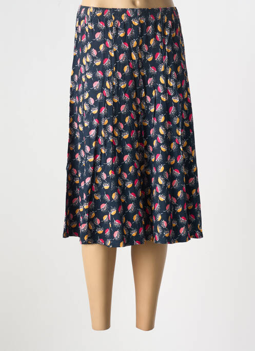 Jupe mi-longue bleu GRIFFON pour femme