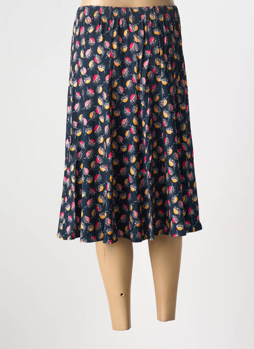 Jupe mi-longue bleu GRIFFON pour femme