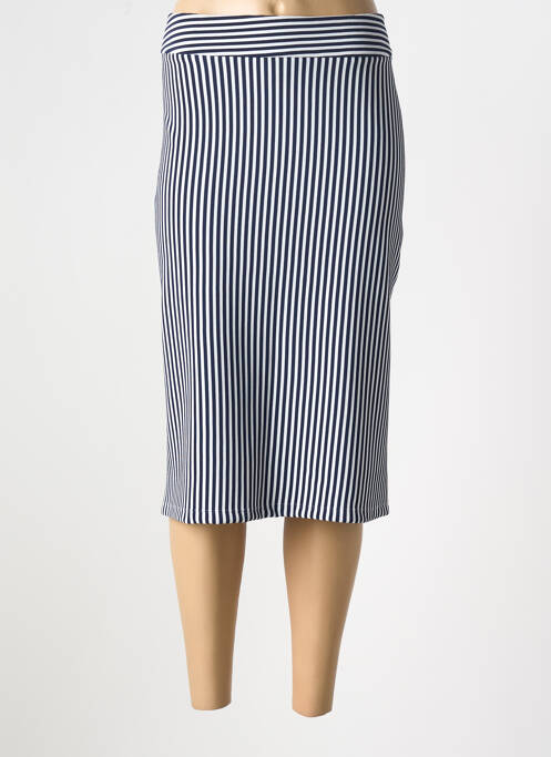 Jupe mi-longue bleu SENORETTA pour femme