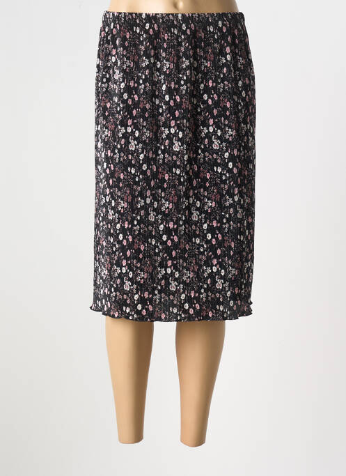 Jupe mi-longue noir GEVANA pour femme