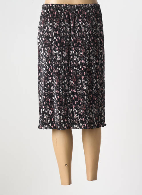 Jupe mi-longue noir GEVANA pour femme