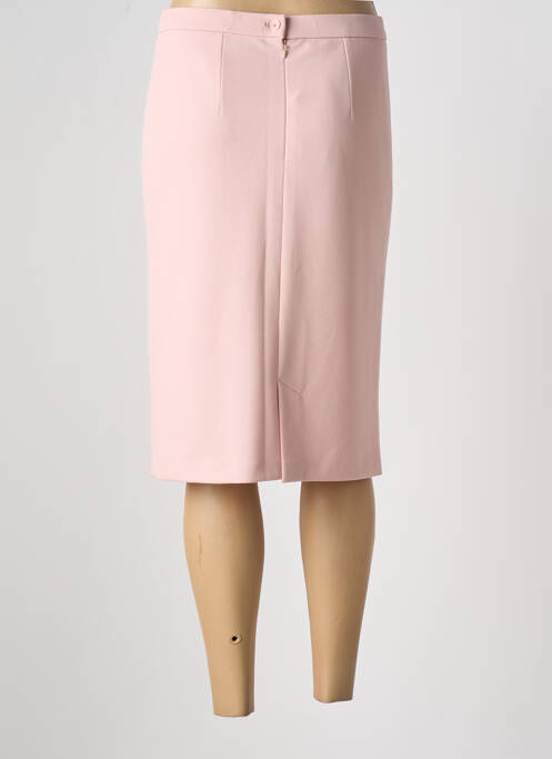 Jupe mi-longue rose GEVANA pour femme