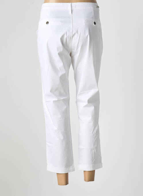 Pantalon 7/8 blanc DESGASTE pour femme