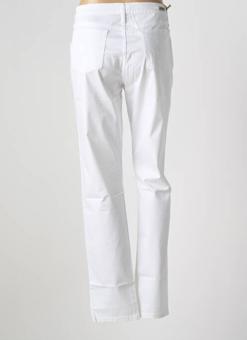 Pantalon droit blanc DESGASTE pour femme