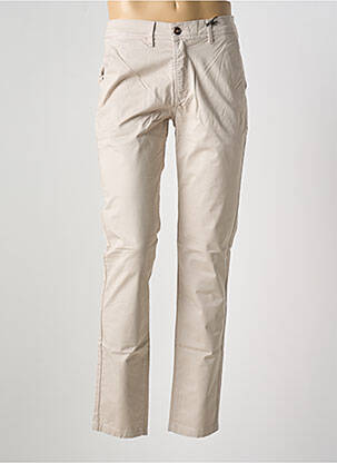 Pantalon chino stretch taille normale beige IMPAQT homme