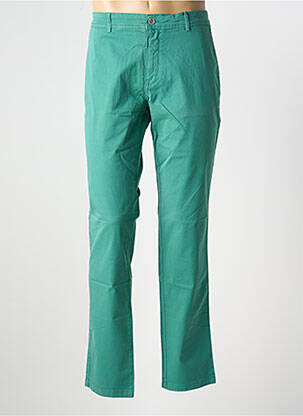 Pantalon chino stretch taille normale vert DELAHAYE homme