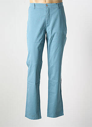 Pantalon chino stretch taille normale bleu DELAHAYE homme
