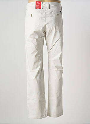 Pantalon chino stretch taille normale beige S.OLIVER homme