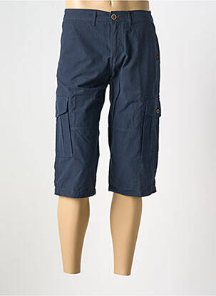 Pantacourt taille élastique taille normale bleu COFOX homme