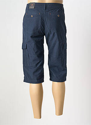 Pantacourt tissage popeline taille normale bleu COFOX homme