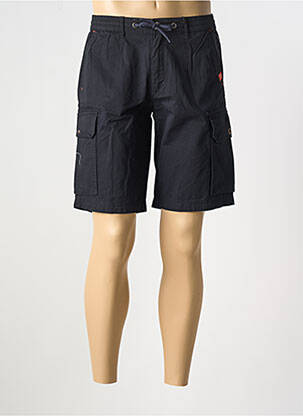 Bermuda taille élastique taille normale bleu COFOX homme