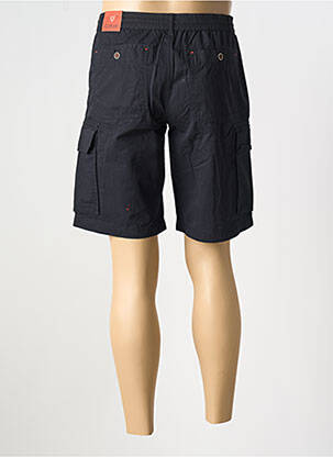 Bermuda taille élastique taille normale bleu COFOX homme