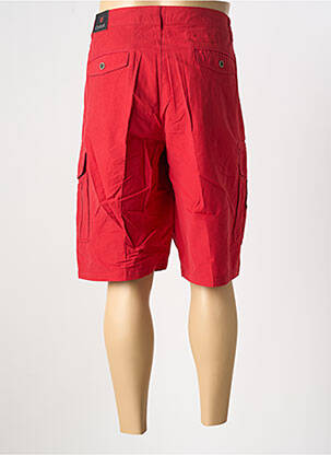 Bermuda tissage popeline taille normale rouge COFOX homme