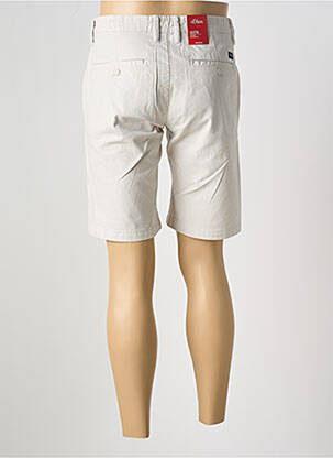 Bermuda stretch taille normale beige S.OLIVER homme