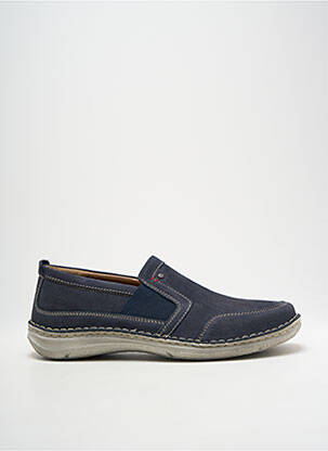 Slip ons fermeture elastique bout rond bleu JOSEF SEIBEL homme