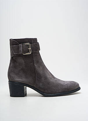 Bottines/boots nubuck talon de 4 à 6cm gris GEO-REINO femme