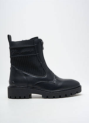 Bottines/boots matière lisse talon de 4 à 6cm noir MARIAMARE femme