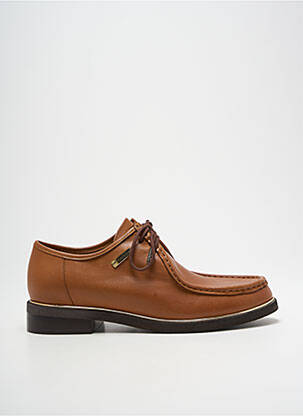 Derbies tissage satiné talon plat jusqu'à 3cm marron LES TROPEZIENNES PAR M.BELARBI femme