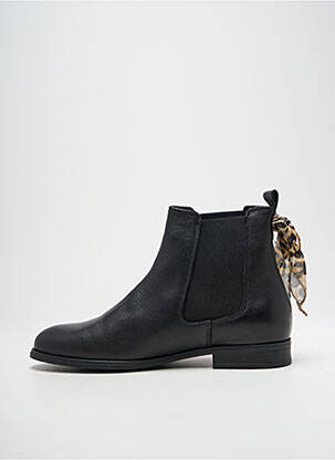 Bottines/boots matière lisse talon plat jusqu'à 3cm noir GOODSTEP femme