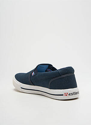Slip ons bout rond bout rond bleu WESTLAND homme