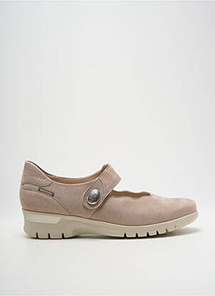 Ballerines semelle amovible talon plat jusqu'à 3cm beige MOBILS femme