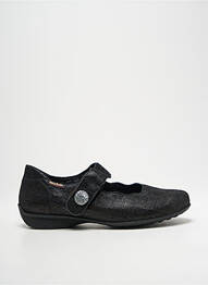 Ballerines fermeture scratch talon plat jusqu'à 3cm noir MOBILS femme