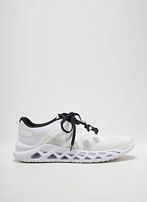 Baskets bout rond talon de 4 à 6cm blanc JANA femme