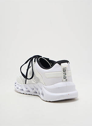 Baskets bout rond talon de 4 à 6cm blanc JANA femme