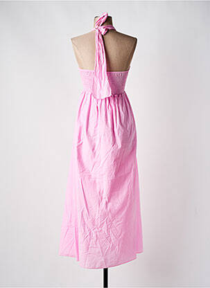 Robe mi-longue sans manche sans manche rose JS MILLENIUM femme