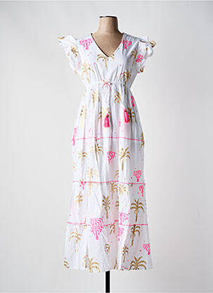 Robe longue blanc SUMITRA pour femme