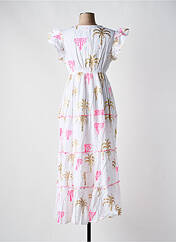 Robe longue blanc SUMITRA pour femme seconde vue