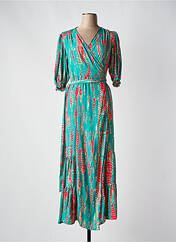 Robe longue vert PURPLE QUEEN pour femme seconde vue