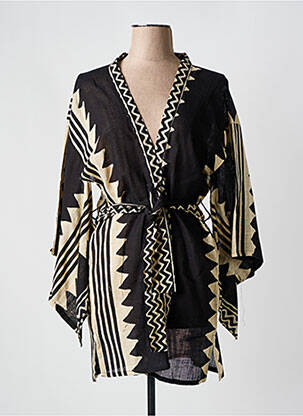 Veste kimono noir SUMITRA pour femme