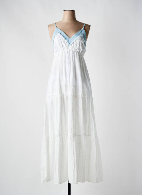 Robe longue blanc S.WOMAN pour femme