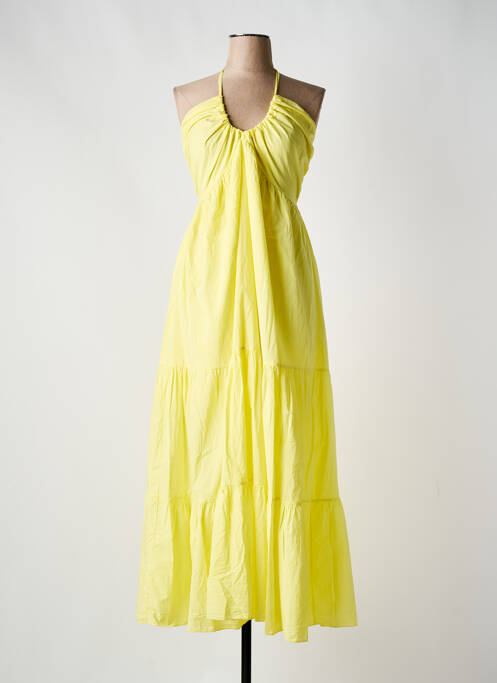 Robe longue jaune JS MILLENIUM pour femme