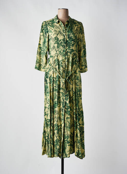 Robe longue vert GOA pour femme